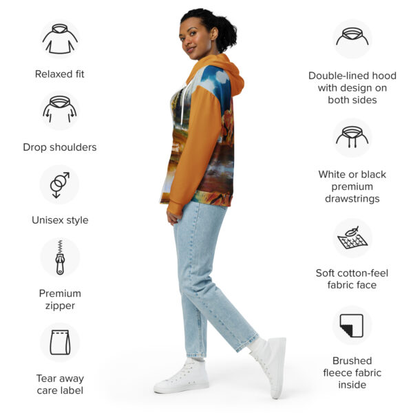 Unisex Zip-Hoodie – Bild 9